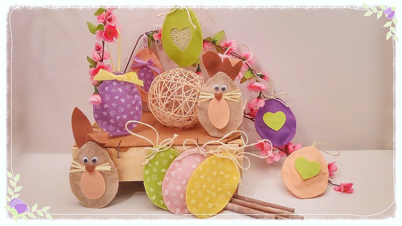 Ovetti di Pasqua in feltro senza cucire