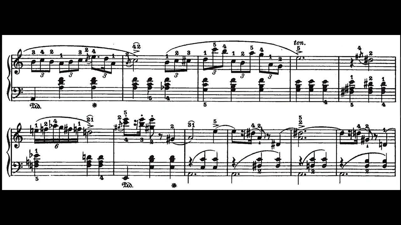 Chopin Mazurka La mineur op.17 no.4 (with score)