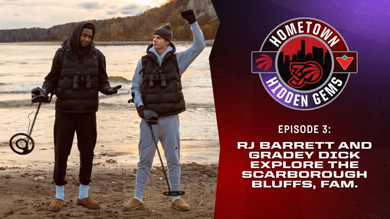 RJ Barrett and Gradey Dick Explore the Scarborough Bluffs, FAM!