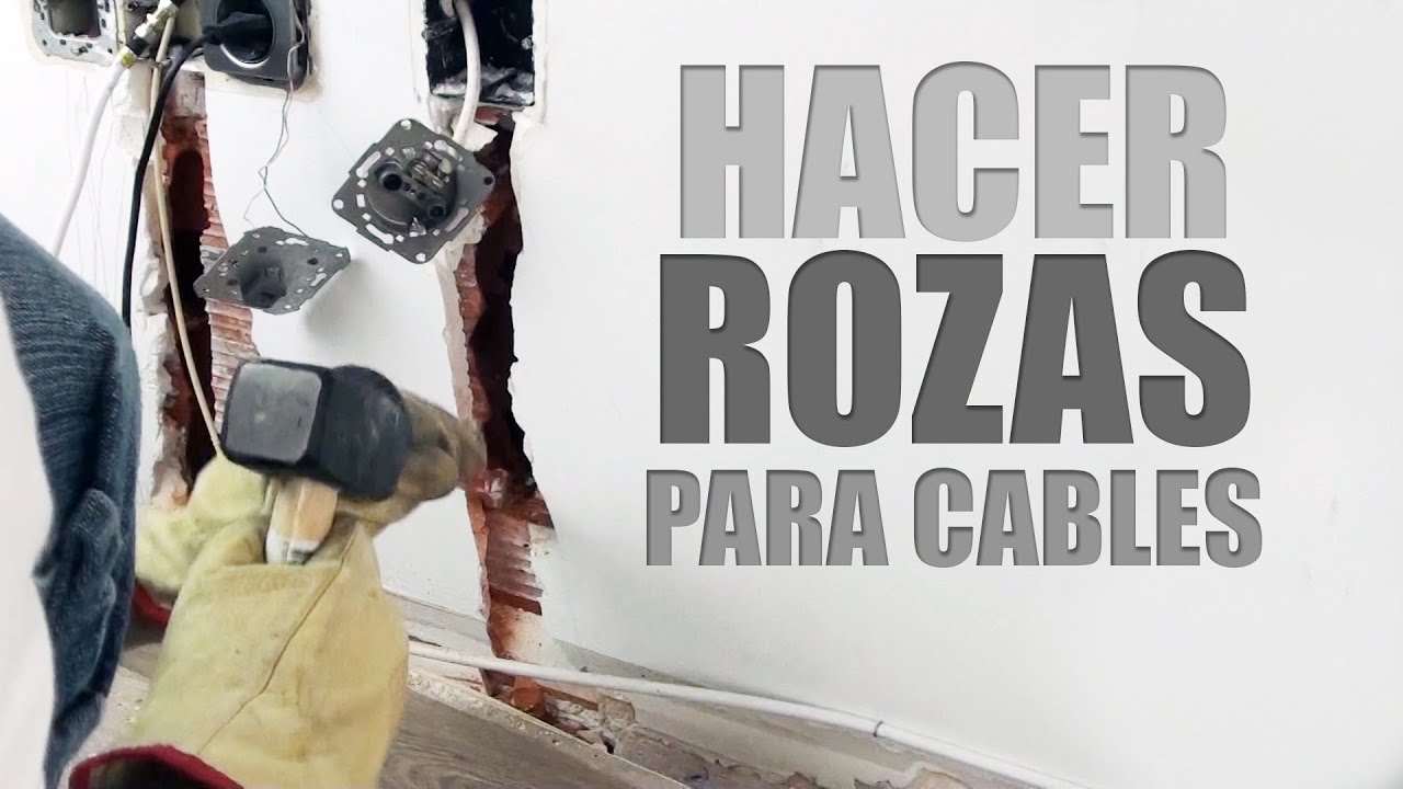 Hacer una roza para tubo de cableado