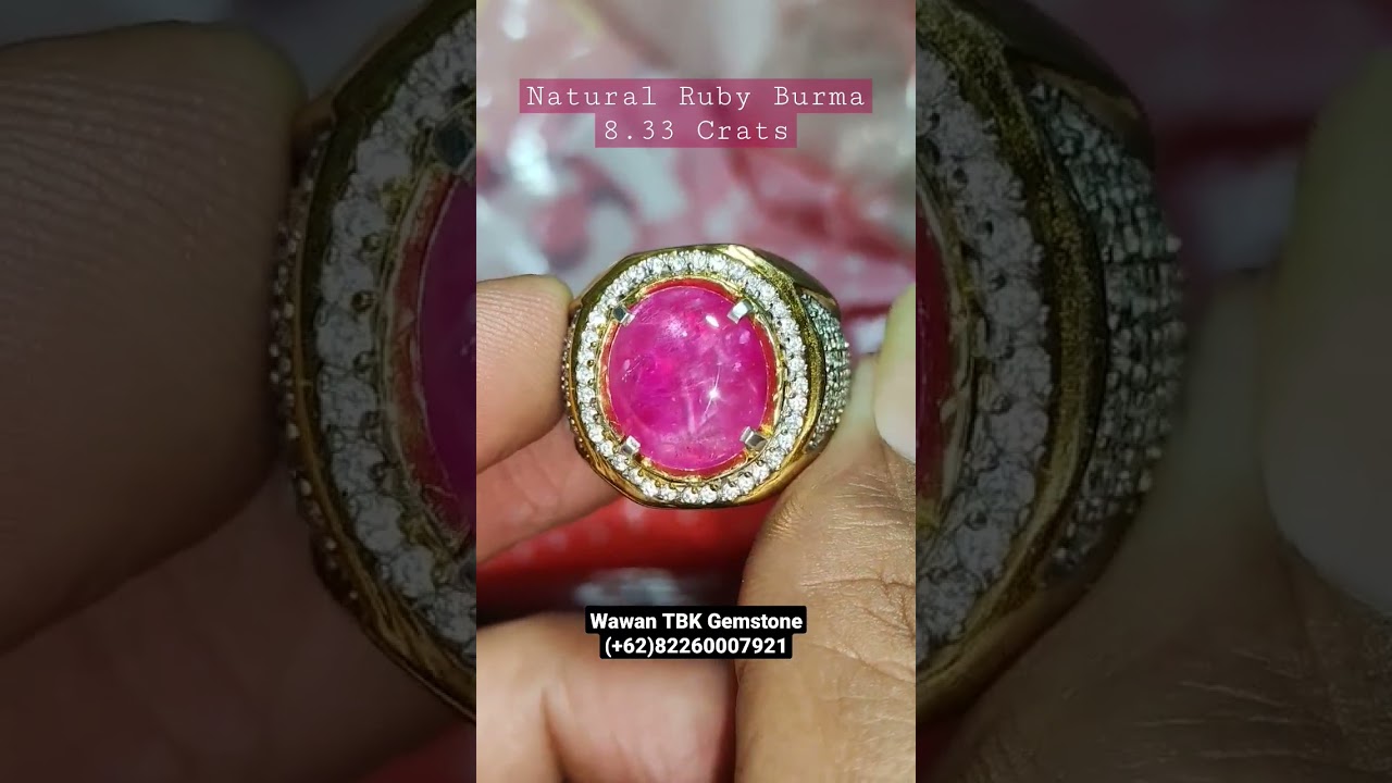 Natural Ruby Star Burma 8.33 Cts Heated (C) By IGS Labs #rubyburma #ruby#tukangbatukeliling