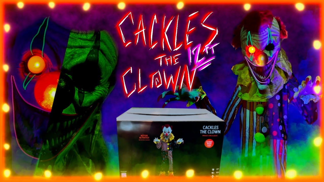 UNBOXING / SET UP Party City 12ft Cackles The Clown MASSIVE Halloween Animatronic Prop 🤡