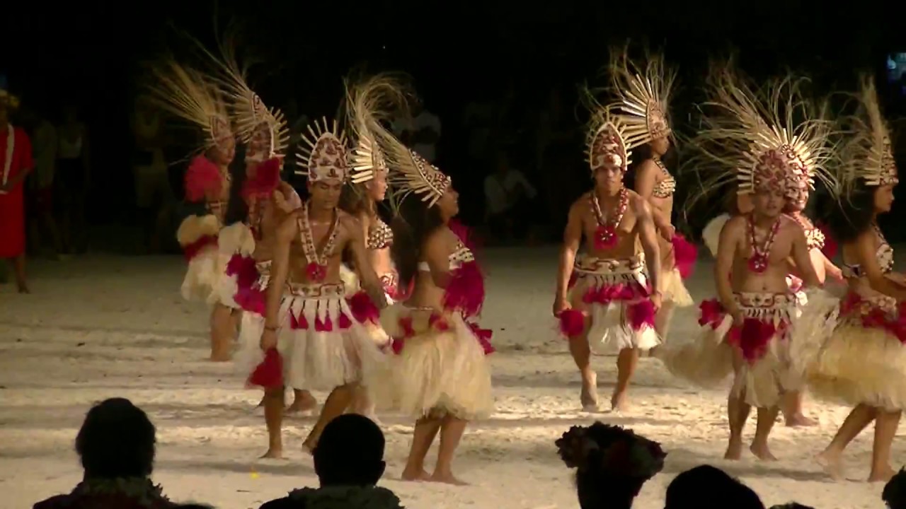 Heiva i Bora Bora 2017. Otea performed by Tiipoto. Vaitape