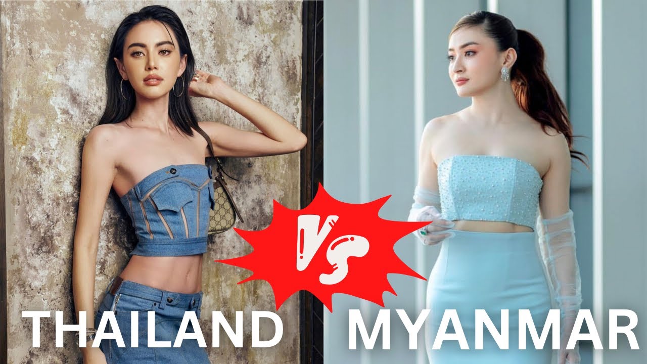 Most Beautiful Actresses from ASEAN | Myanmar VS Thailand