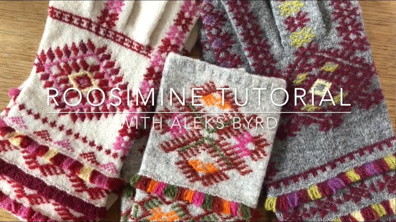 Estonian Roosimine Knitting Tutorial