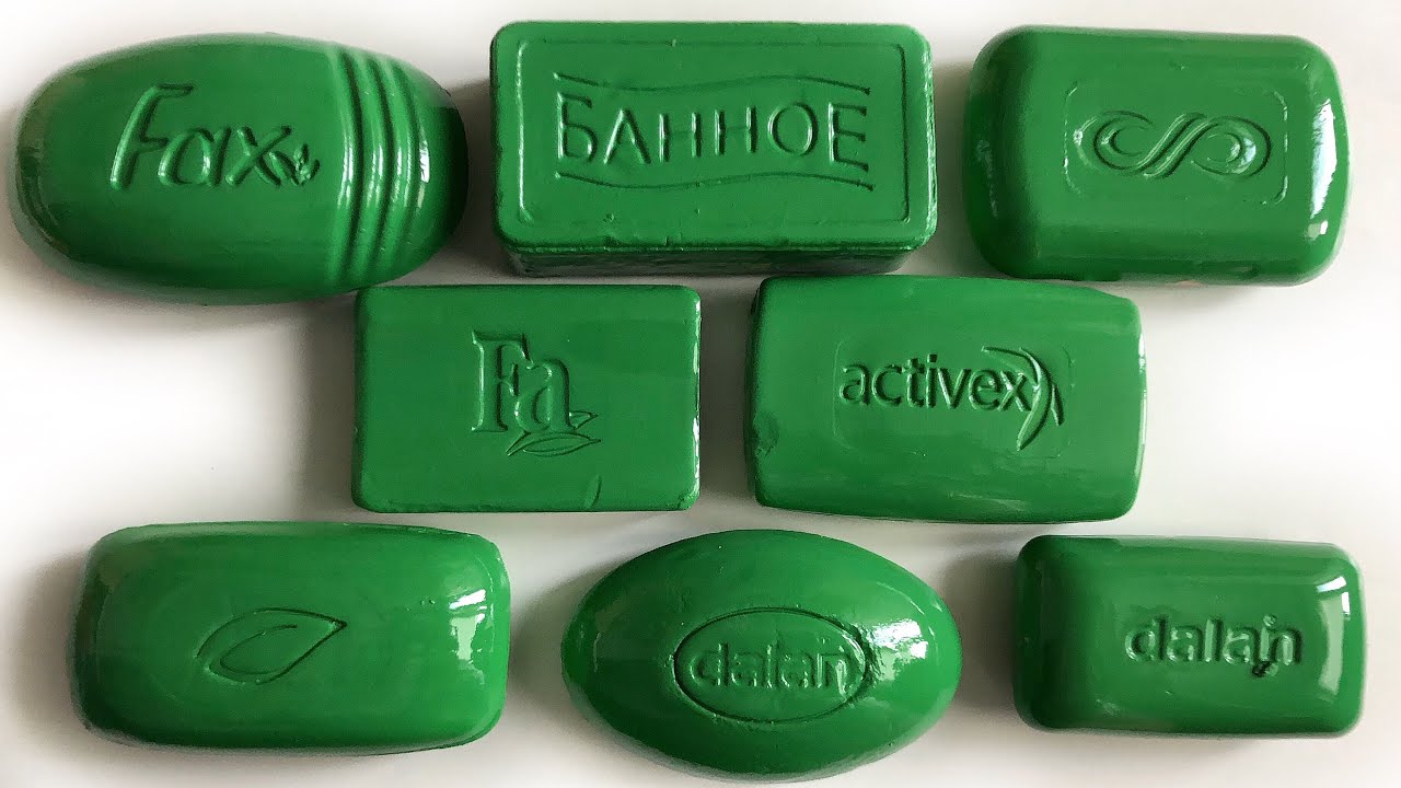 Dry colored soap, Asmr carving soap, soothing sounds, satisfying video