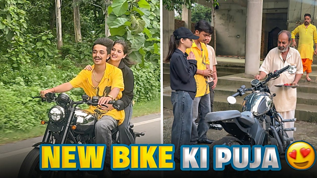Pankaj ke saath ride❤️|| Karai New Bike ki Pooja 🥰