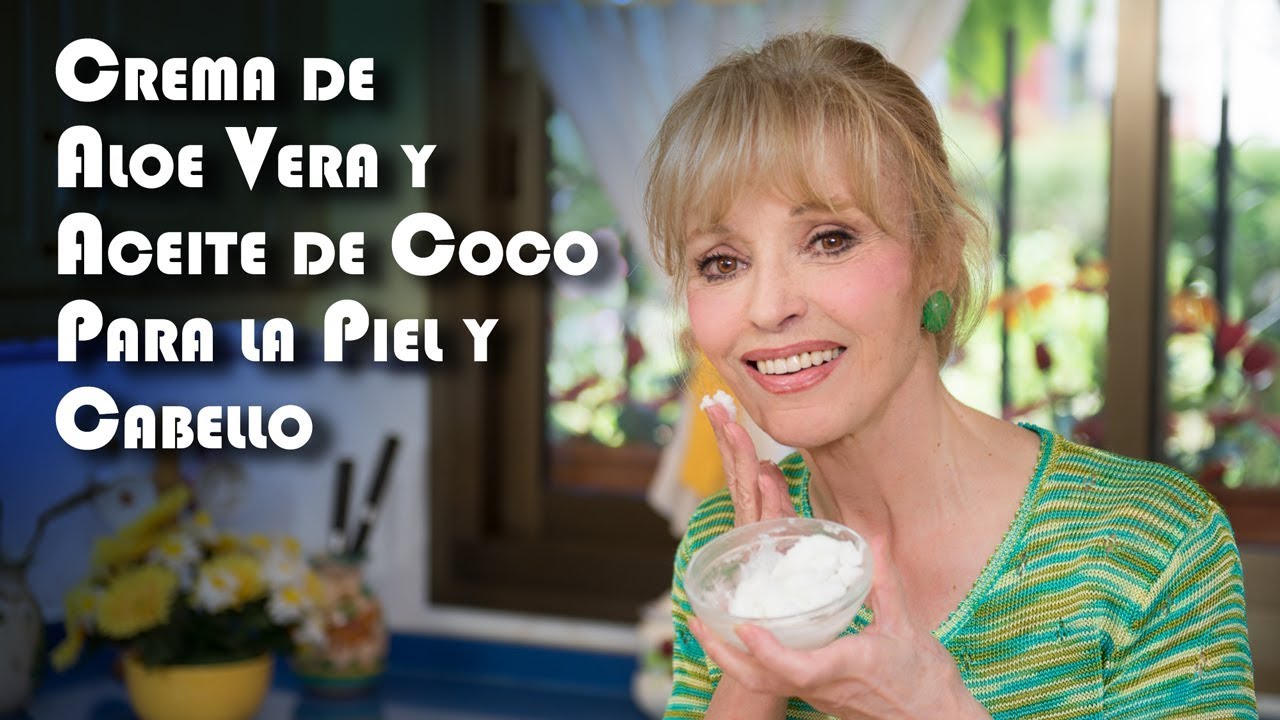 Crema de Aloe Vera y Aceite de Coco Natural, La Mejor para La Piel y Cabello
