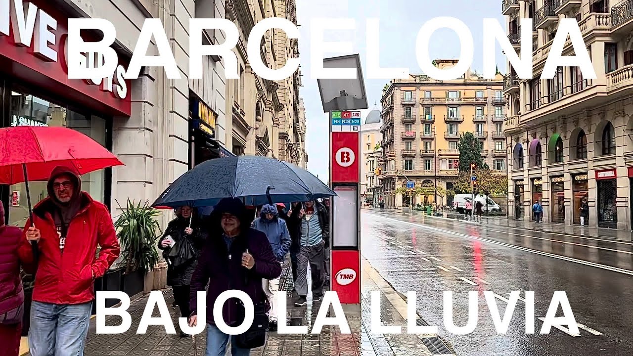 BARCELONA BAJO LA LLUVIA
