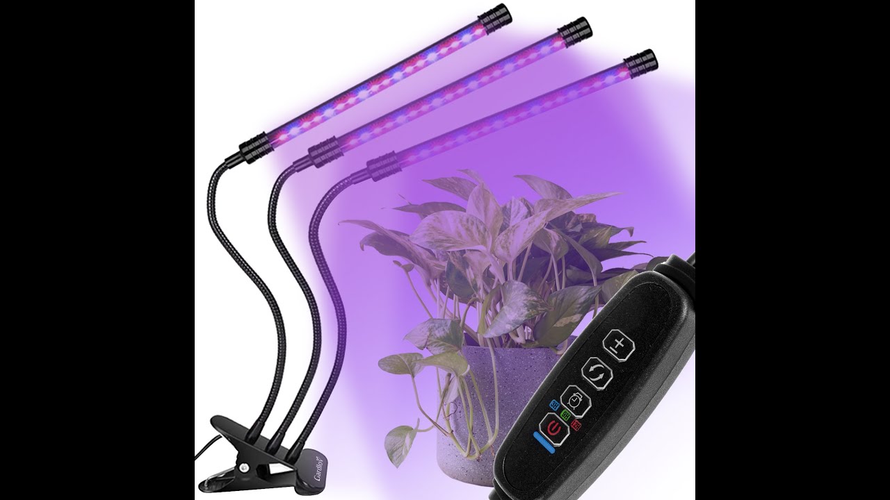 3 x Lampa do Wzrostu Roślin 60 LED Timer + Pilot GARDLOV