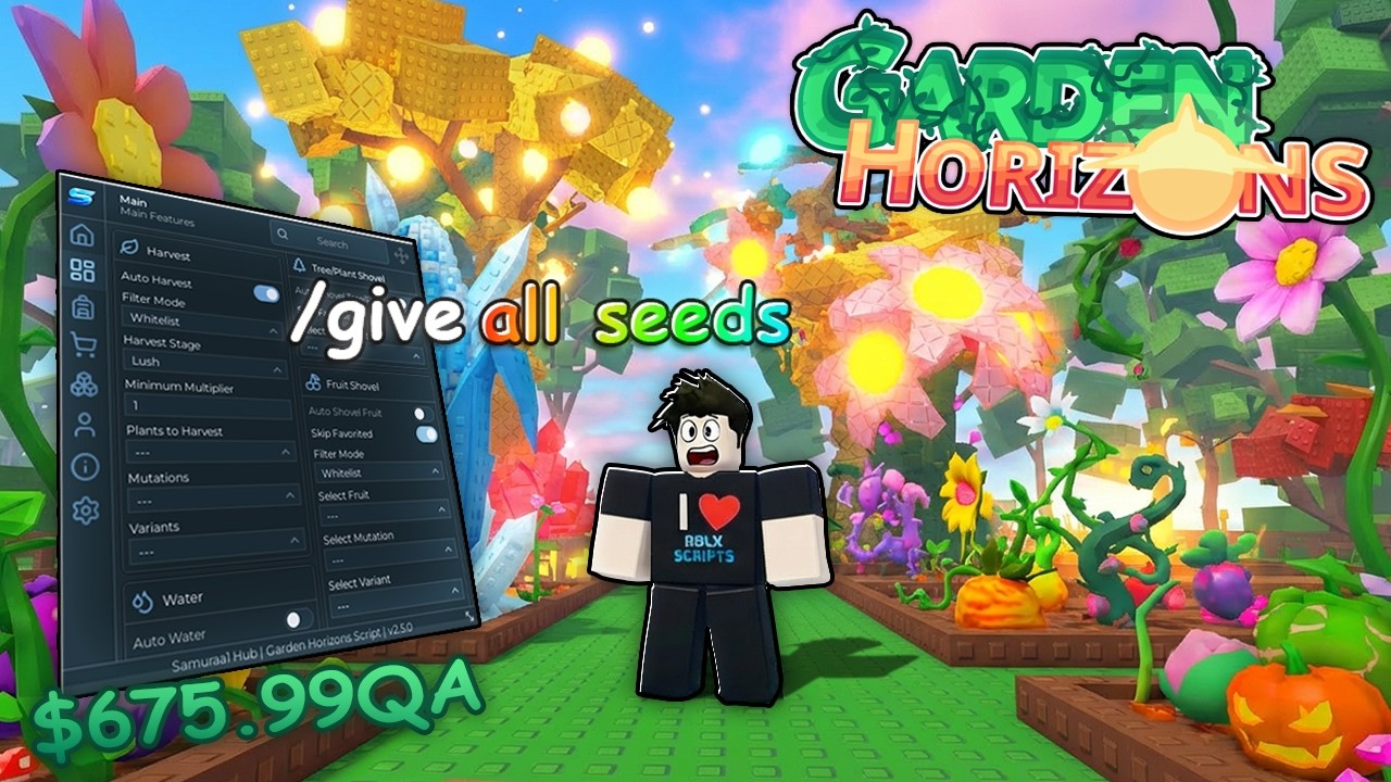 Using HACKS in Garden Horizons Script!