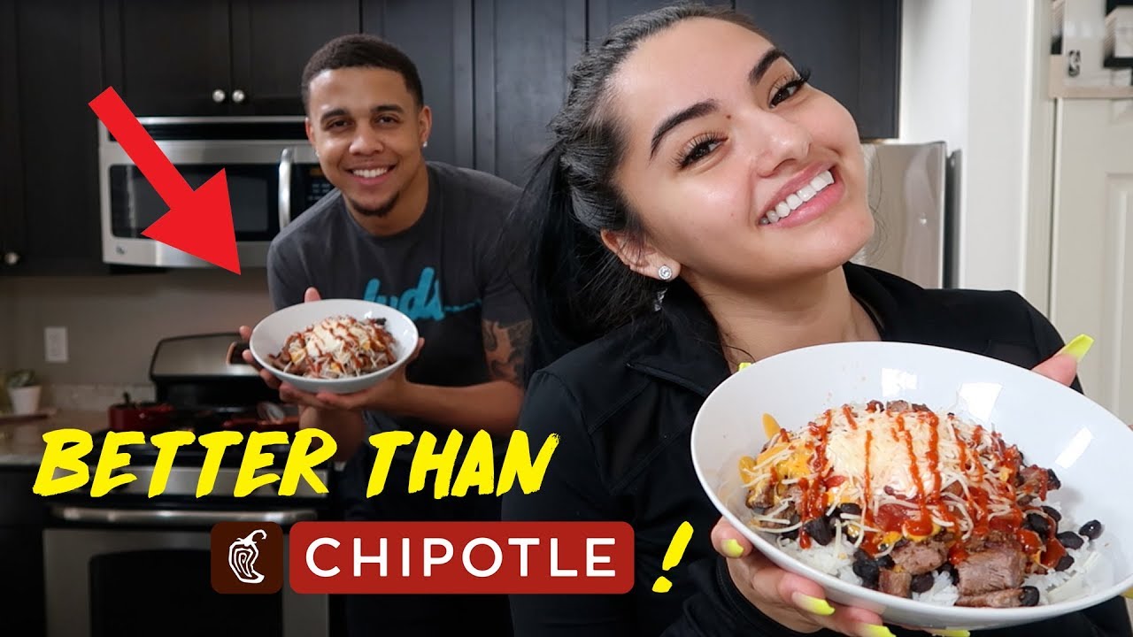 HOW TO MAKE A BOWL BETTER THAN CHIPOTLE!! | KB & KARLA
