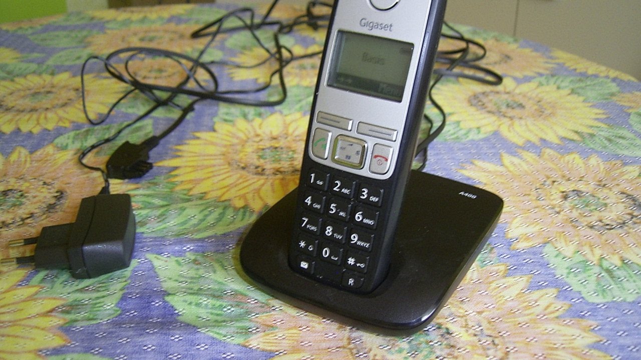 Funktionsprüfung Telefon  Gigaset A400 Schnurlostelefon,Cordless telephone