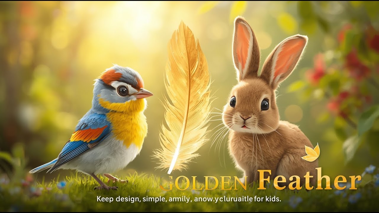 The Golden Feather of Friendship | Beautiful English Moral Story for Kids .  English kids story
