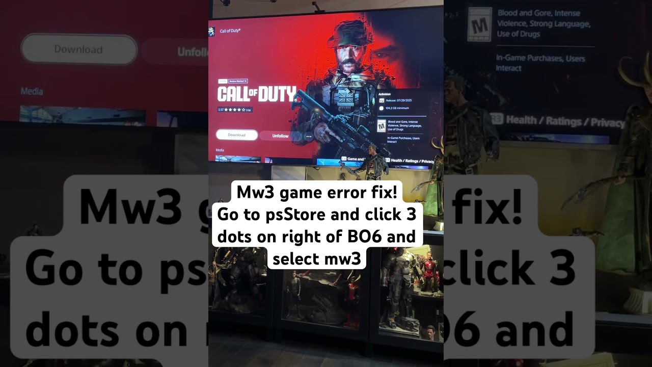 Ps5 Call of duty Mw3 game or app error code FIXED !! 8-1-25 #callofduty #mw3