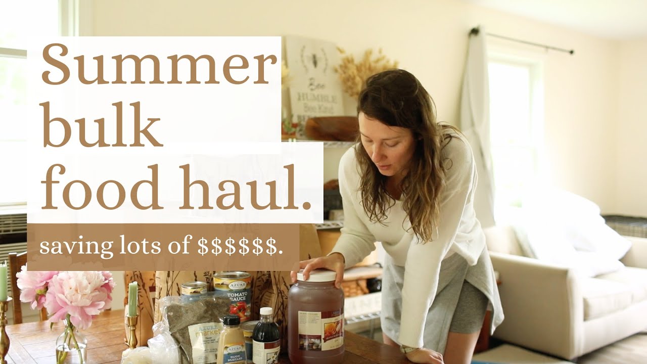 Summer Azure Standard Haul | BULK BUYING 2024 | Monthly Grocery Haul