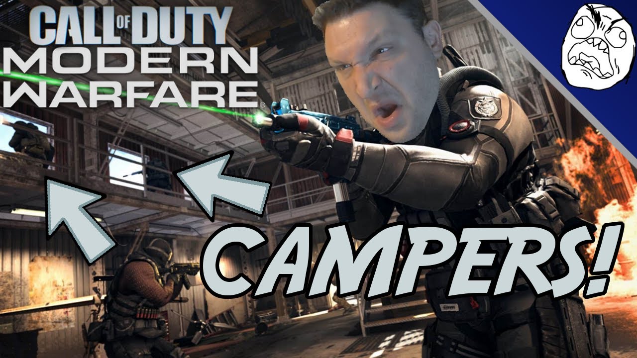 Монтаж Call of Duty Modern Warfare Rage: кемперы, лежащие в углу, верхом и прислонившиеся к стенам