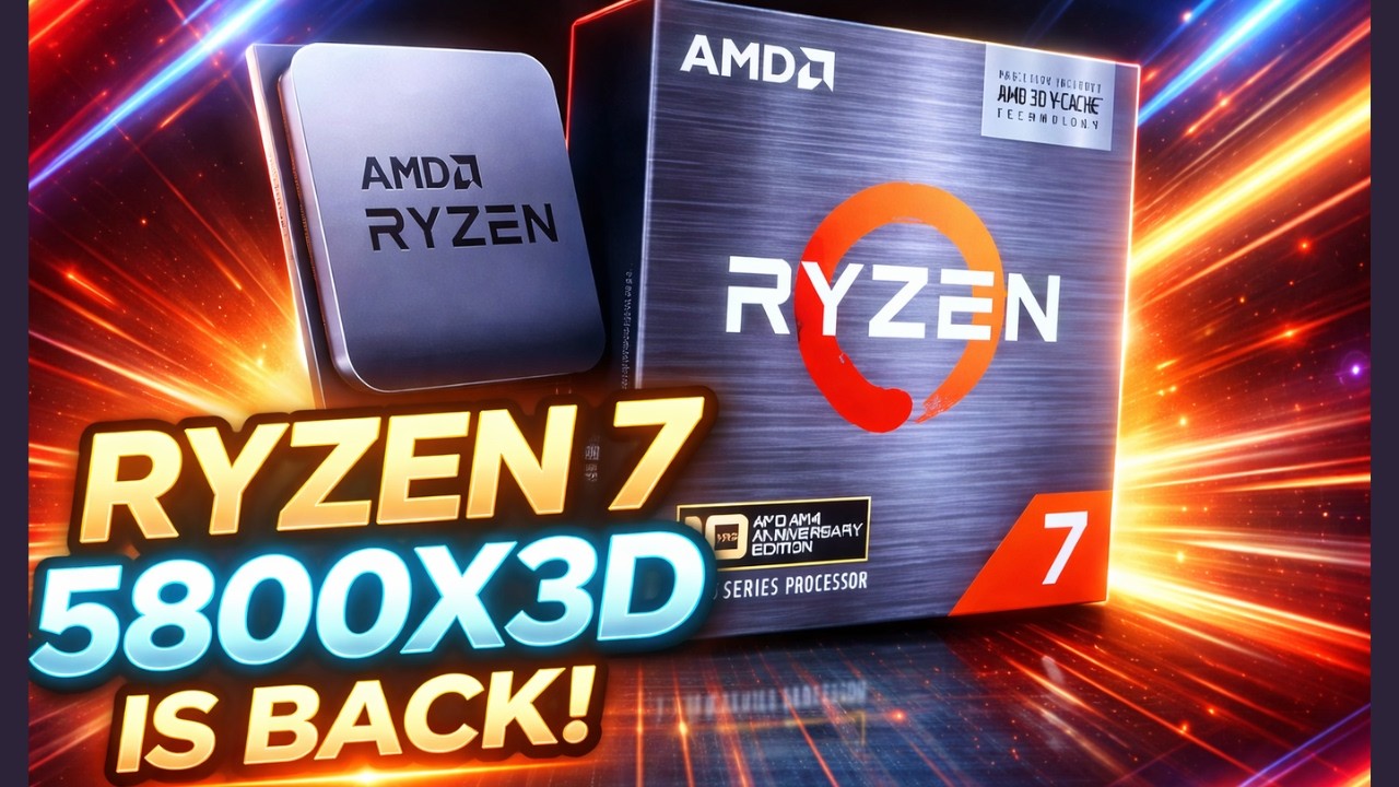 Процессор Ryzen 7 5800X3D вернется в 2026 году.