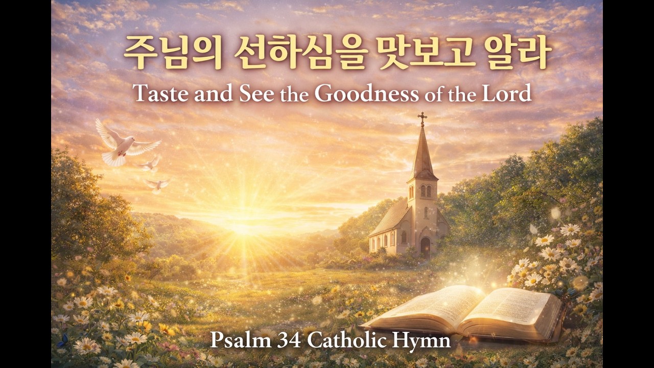 주님의 선하심을 맛보고 알라 (Taste and See the Goodness of the Lord) | Psalm 34 Catholic Hymn