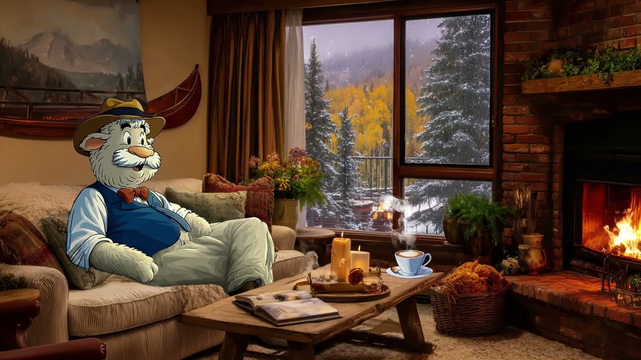 A cozy living room space for winter - Oldies Playing in Another Room - Mr. Wooldies