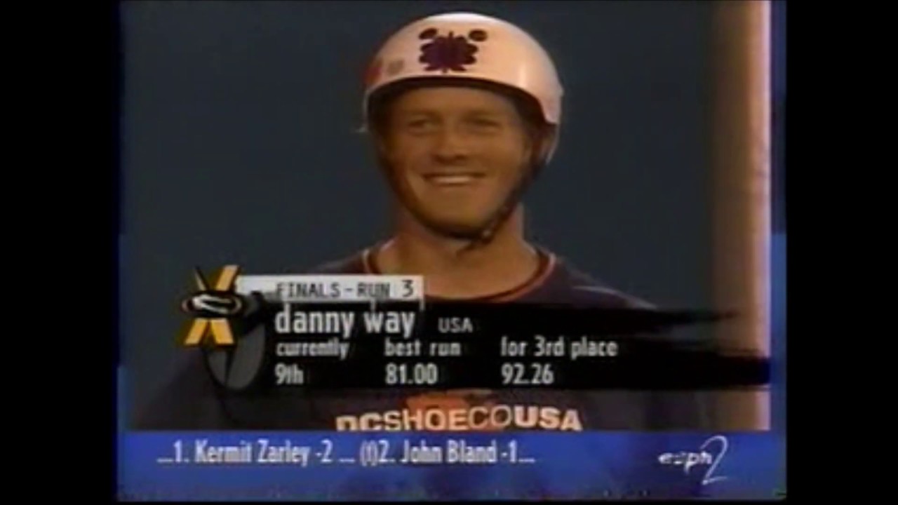 Danny Way 1997 X-Games Skateboard Vert 2 Runs