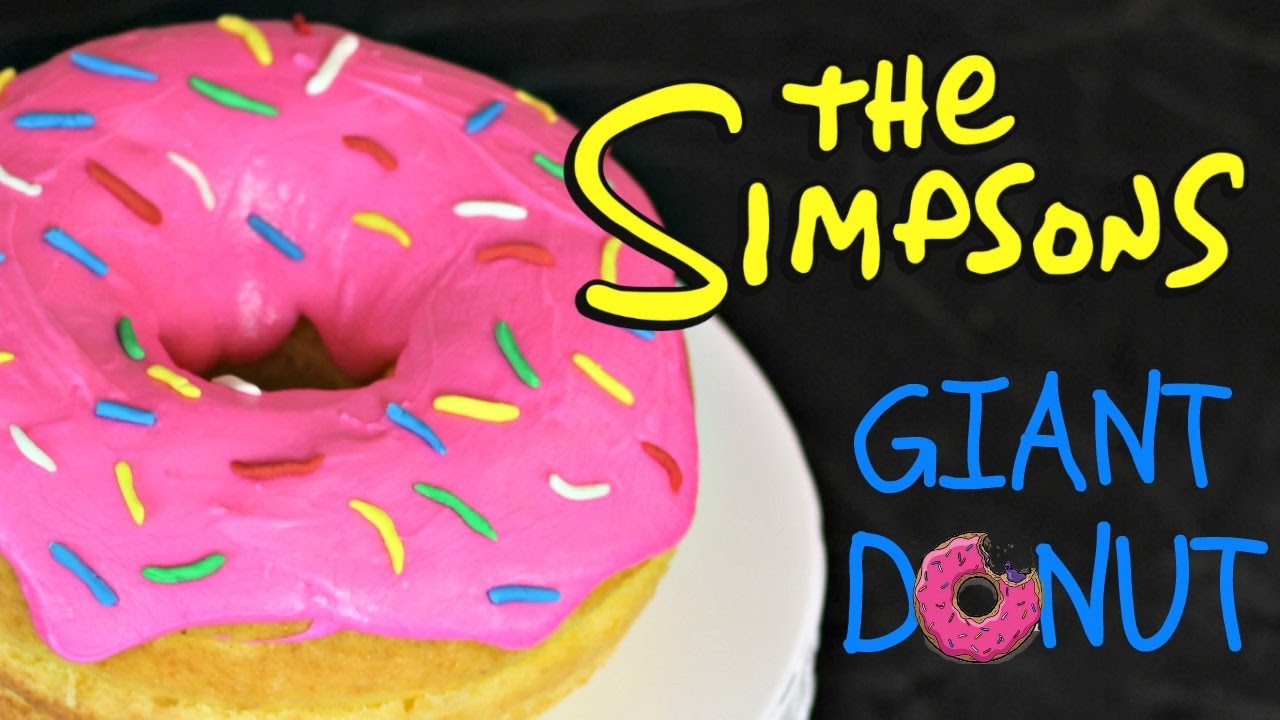 HOW TO MAKE A GIANT DONUT from The Simpsons | FICTION FOOD FRIDAY