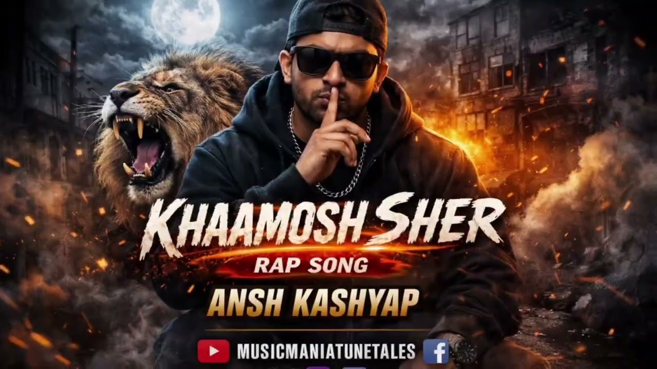 🎤KHAAMOSH SHER 🦁 | Official Rap Song 2026 | Desi Hip Hop | Ansh kashyap | MusicManiaTuneTales | #rap