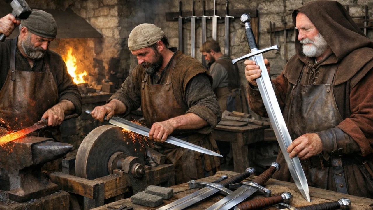 Inside the Medieval Longsword Workshop: When Reach Met Precision (Full Process)