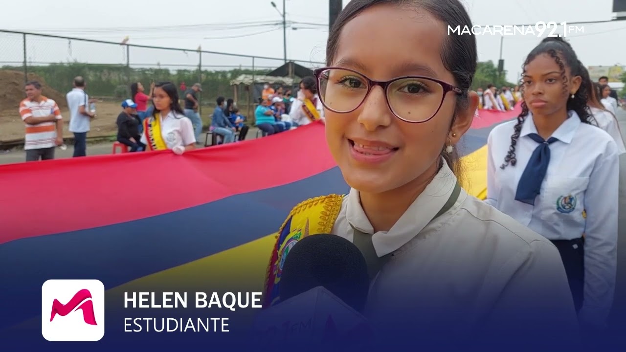Rinden homenaje a Santo Domingo con desfile cívico
