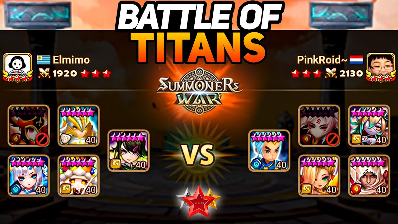ПИНКРОИД против ЭЛМИМО (BO5) | БИТВА ТИТАНОВ - Summoners War