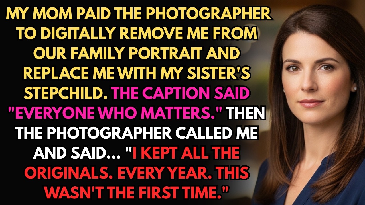 My Parents Replaced Me In The Family Photo With My Sister's Stepchild—The Photographer Kept The.....