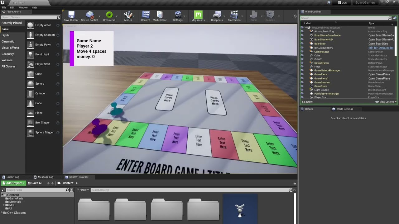 Data-driven board games in Unreal