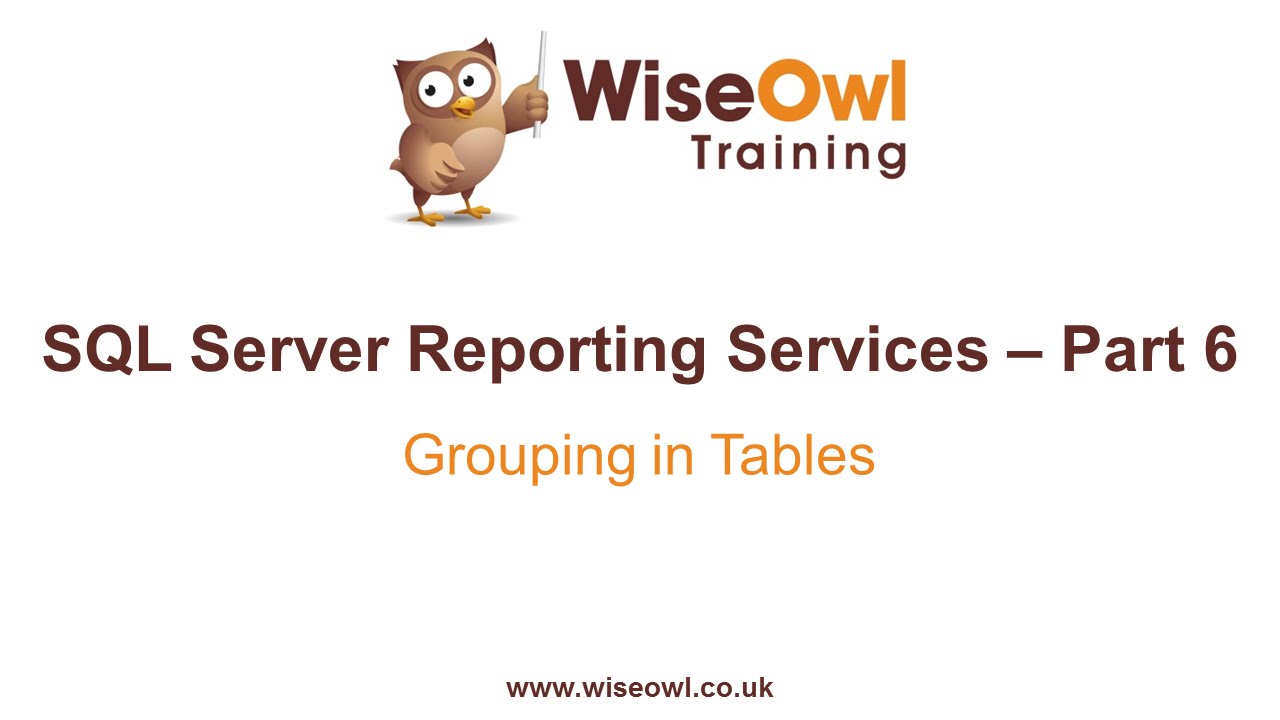 Reporting Services (SSRS) Part 6 - Grouping in Tables