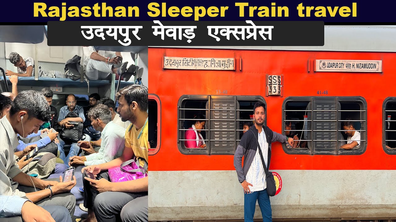 Indian train Non ac sleeper condition 😂 Journey in Mewar Express