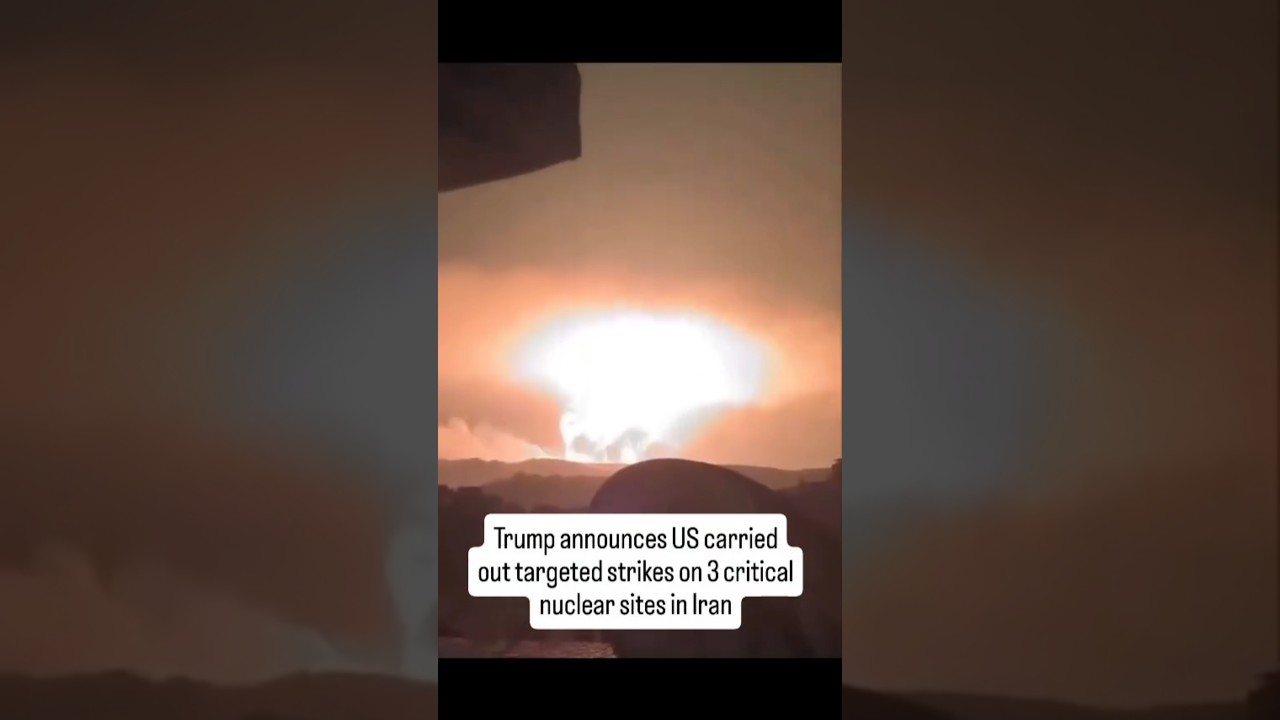 US Bombs 3 Nuclear Sites In Iran| Trump Makes The Announcement #iran #trump #israel