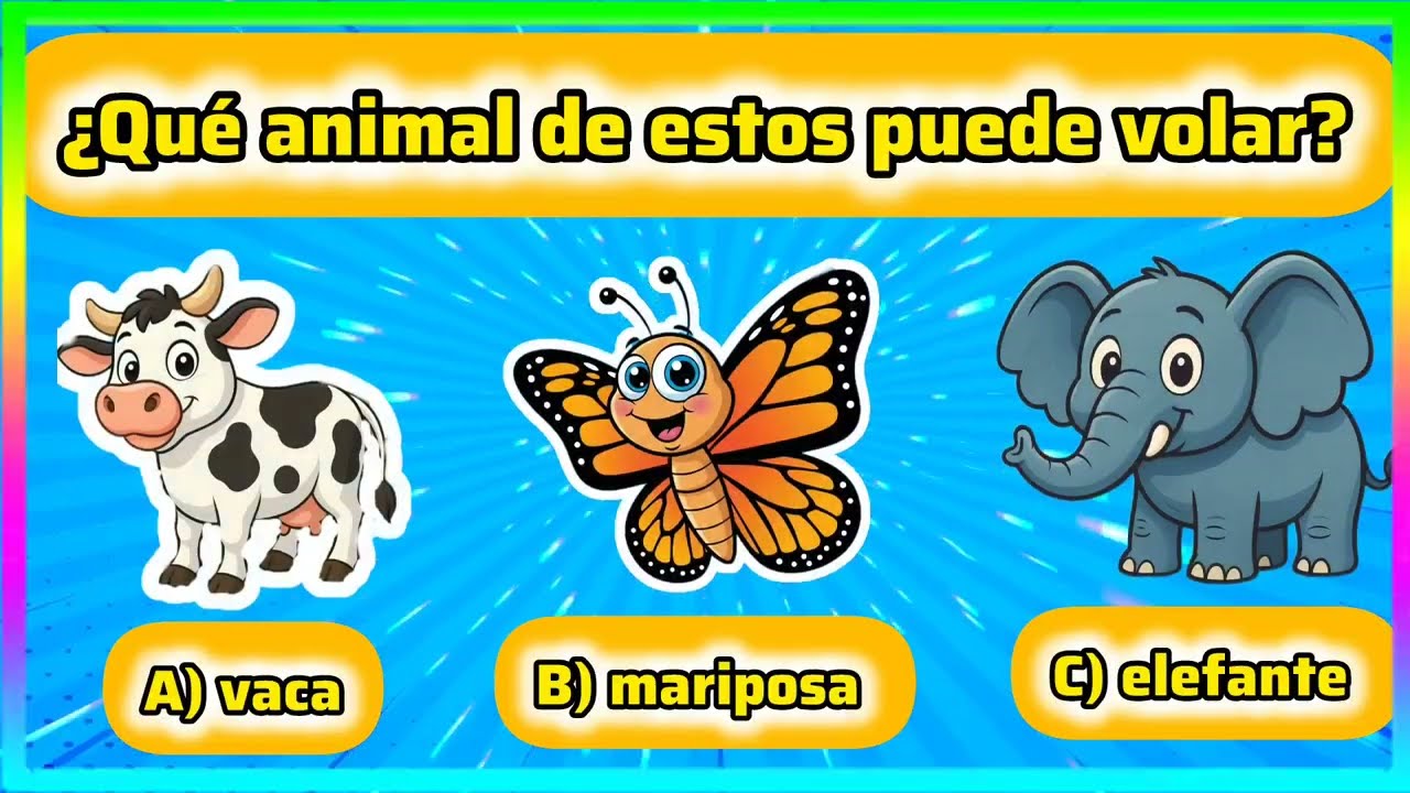 ¿QUÉ ANIMAL ES? 🦁 Trivia de Animales para Niños | Elige la Respuesta Correcta | Candy Kids  🧠✨