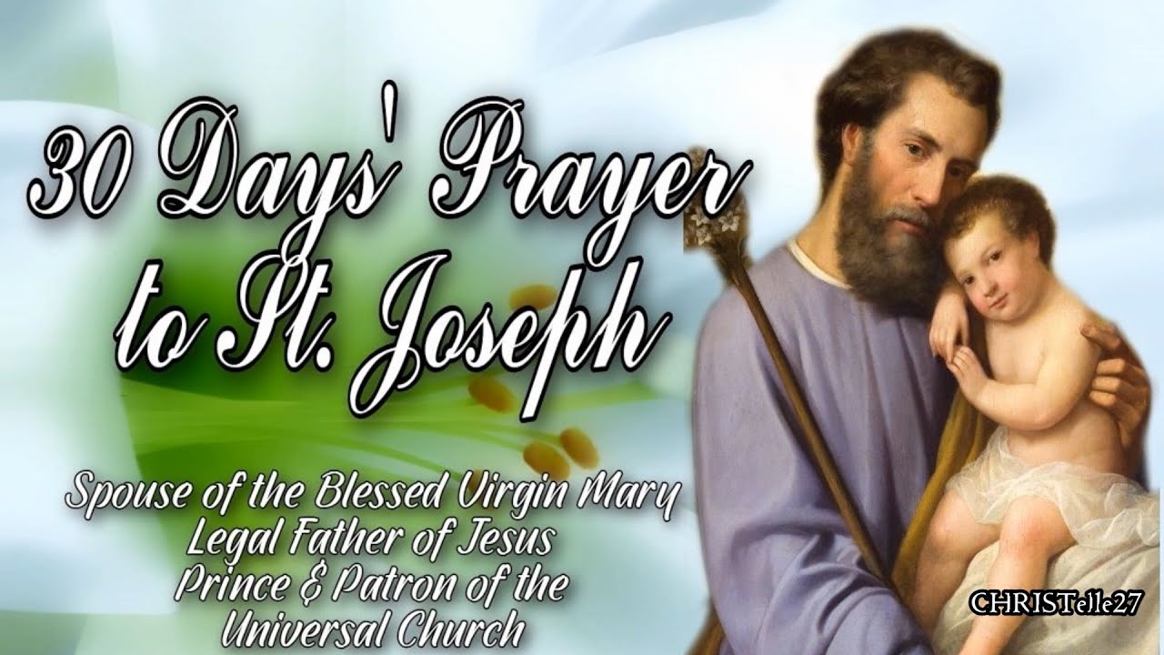 30 Day Novena Prayer to St. Joseph |For Any Special Intention| Prince&Patron of the Universal Church