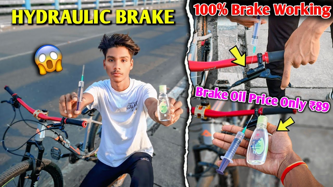 Hydraulic Brake Service 😱 || New Oil Bleeding Only - ₹89