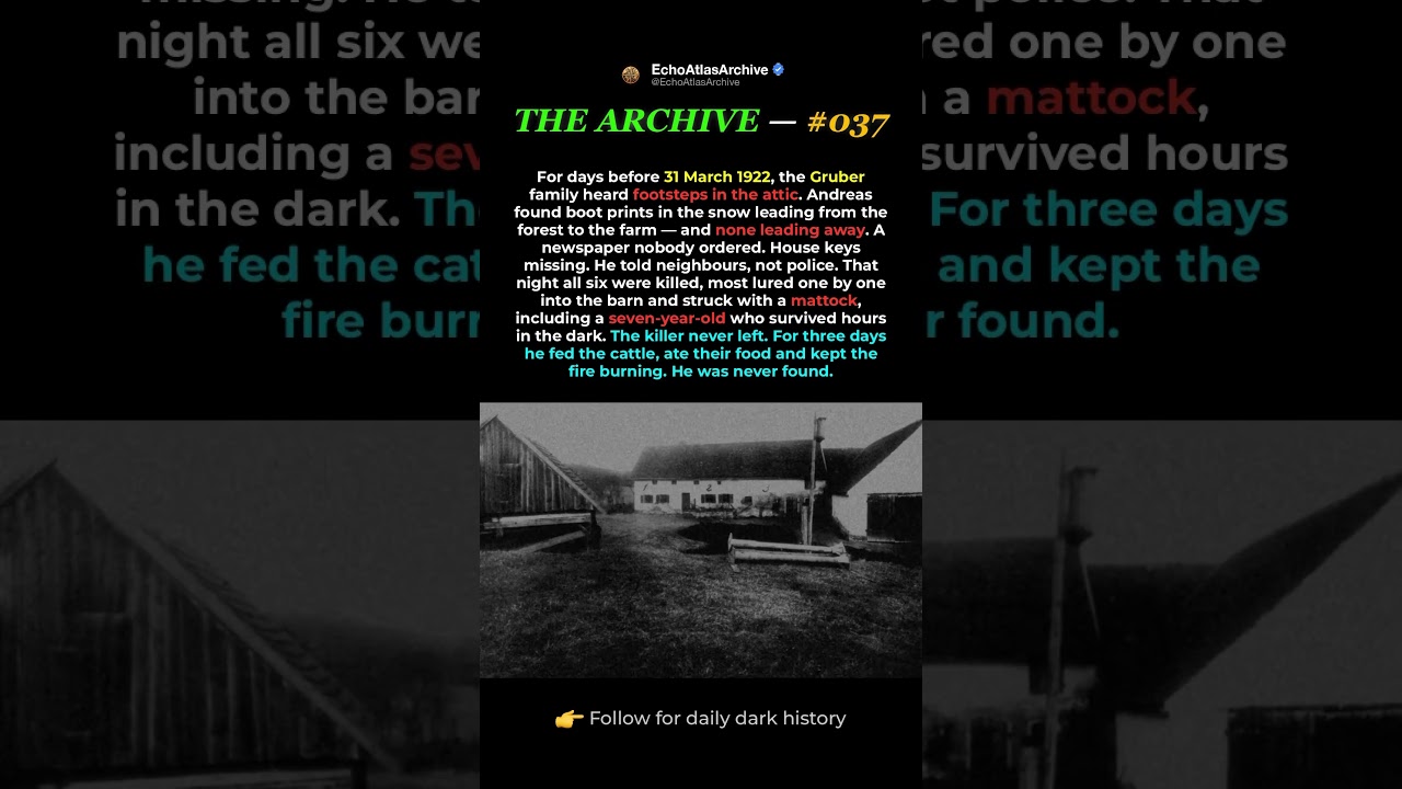 1922. One Farmstead. Six People Dead. Zero Answers. 💀