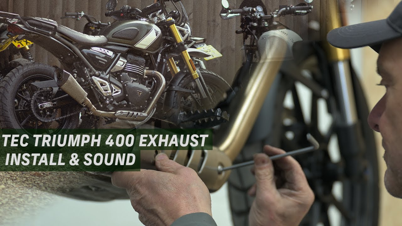 Latest TEC Full Exhaust Install & Sound Test - Triumph Speed 400 & Scrambler 400X