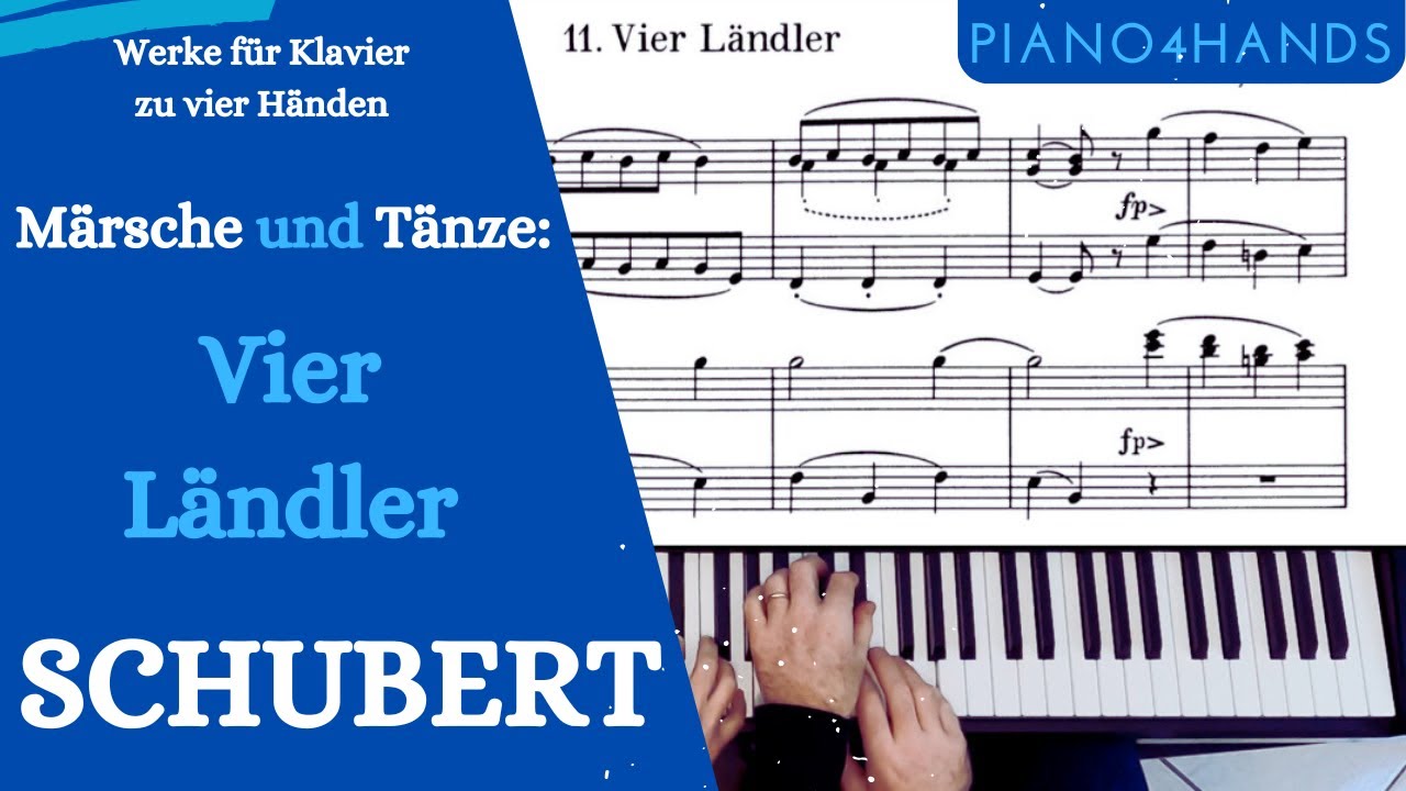 F. Schubert - Vier Ländler for Piano 4 hands (D814)