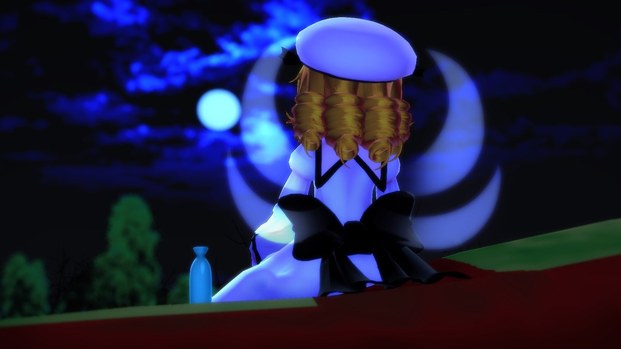 【東方MMD紙芝居】八雲立つ、月夜