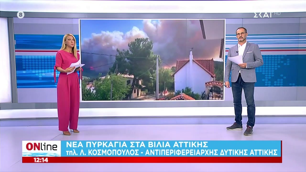 Πυρκαγιά στα Βίλια: Τηλ. επικοινωνία με τον Αντιπεριφερειάρχη Δυτικής Αττικής | ONline | 23/08/021