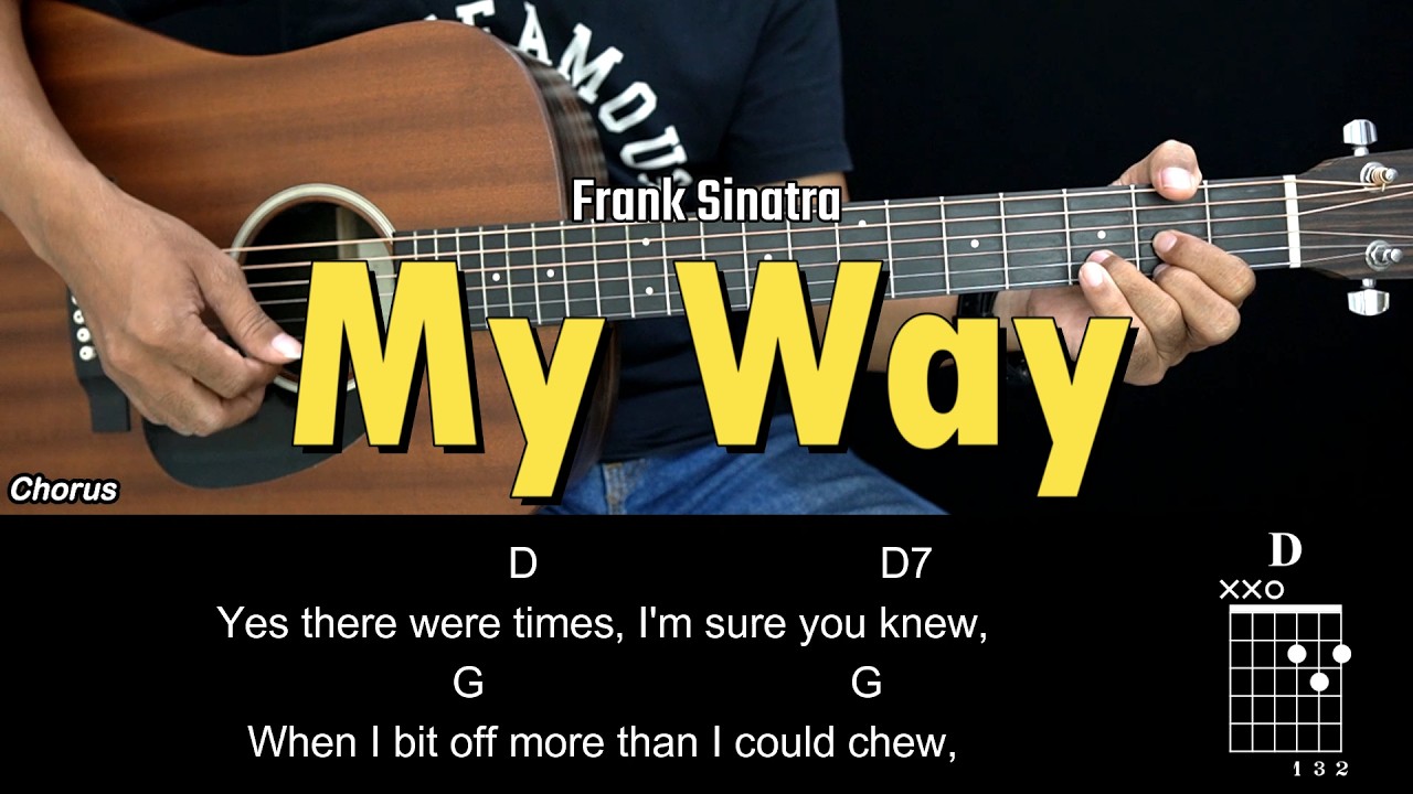 My Way - Frank Sinatra | EASY Guitar Tutorial with Chords - Guitar Lessons