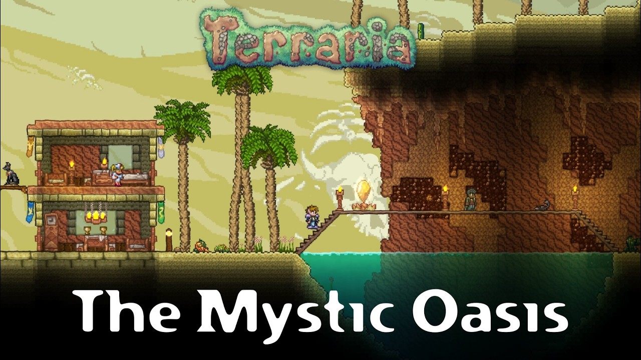 I Built a Mystic Oasis in Terraria 1.4.5