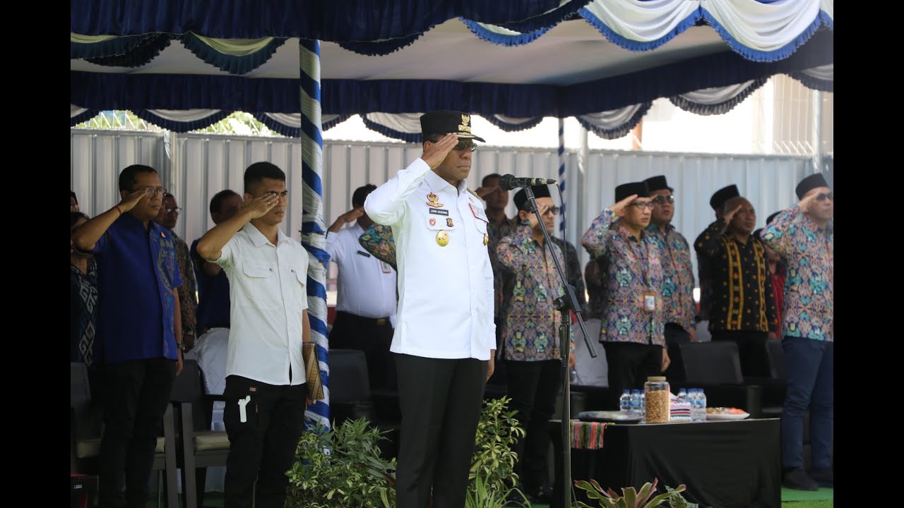 Wakil Gubernu NTT, Johni Asadoma  memimpin  Upacara Peringatan Hari Bakti PU ke-80 Tingkat Prov NTT