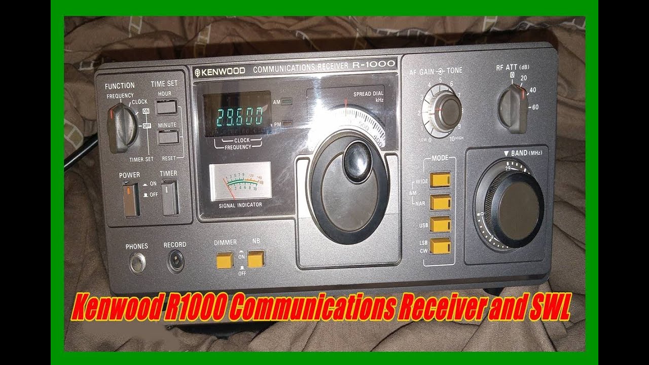 Kenwood R1000 Communications Receiver Quick Look and SW Listening