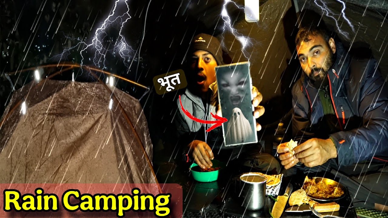 Rain Camping With Friends In Very Cold Weather | Camping In India | Annu Camping 