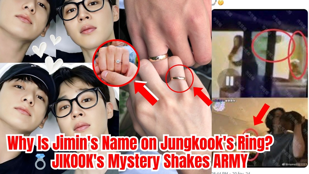 Почему на кольце Чонгука написано имя Чимина? 💍 Загадка Чимина потрясла ARMY