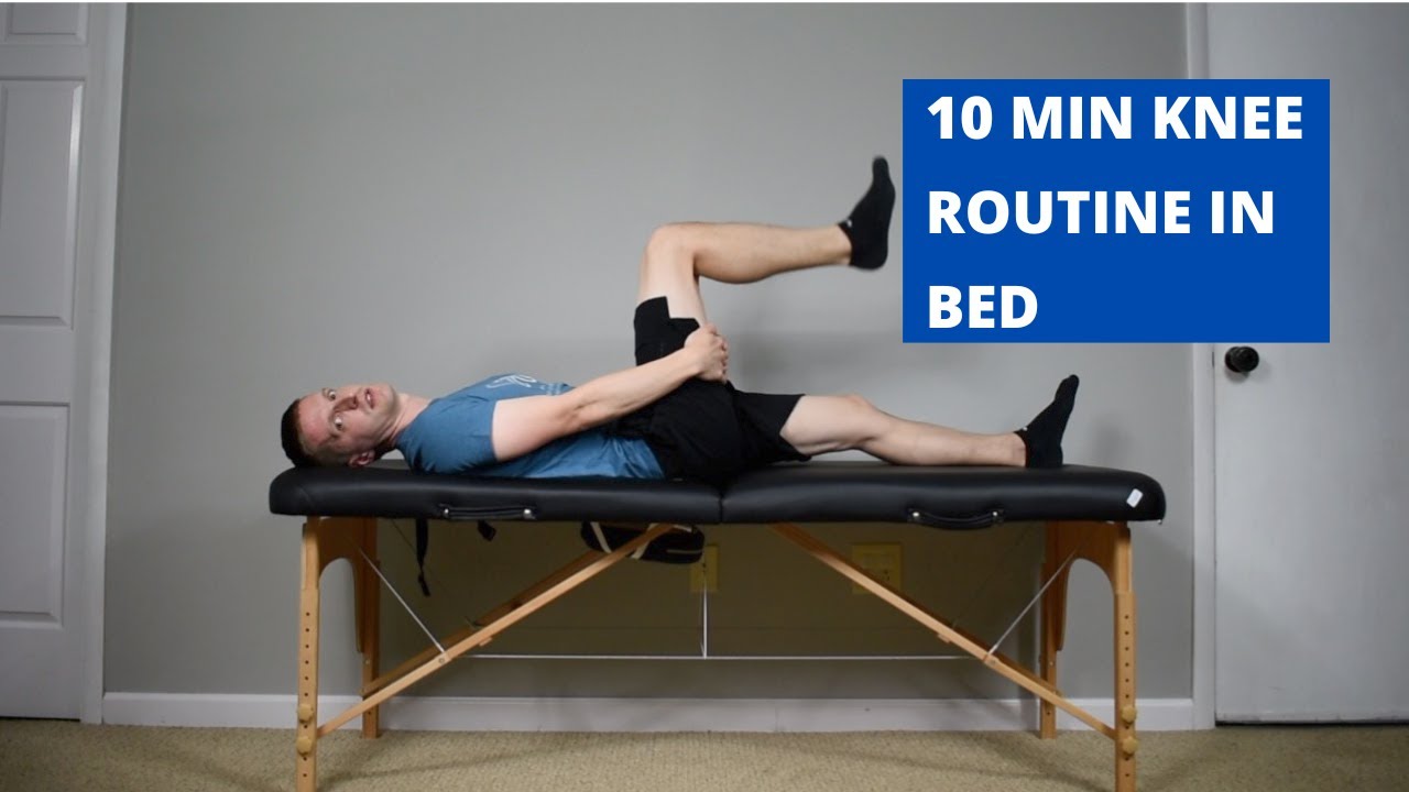 10 min Knee Replacement Exercise Routine From Bed